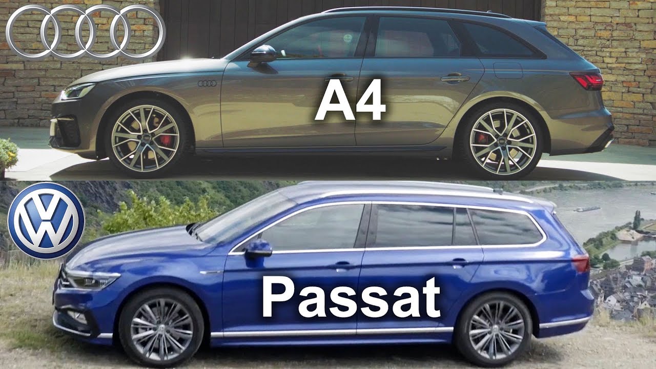 Volkswagen Passat Variant vs Audi A4 Avant, Audi vs VW, Passat vs A4 - design compare